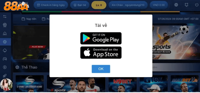 các bước tải app 88AA trên điện thoại