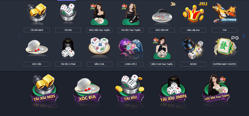 Các thể loại trò chơi trong casino 88aa